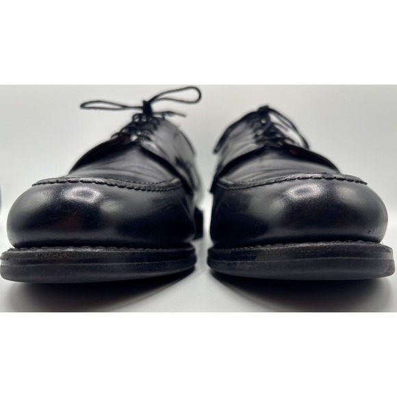 Allen Edmonds Men\'s Black Leather Apron Toe Derby Dress Shoes Lace Up Size 10.5 main image 9